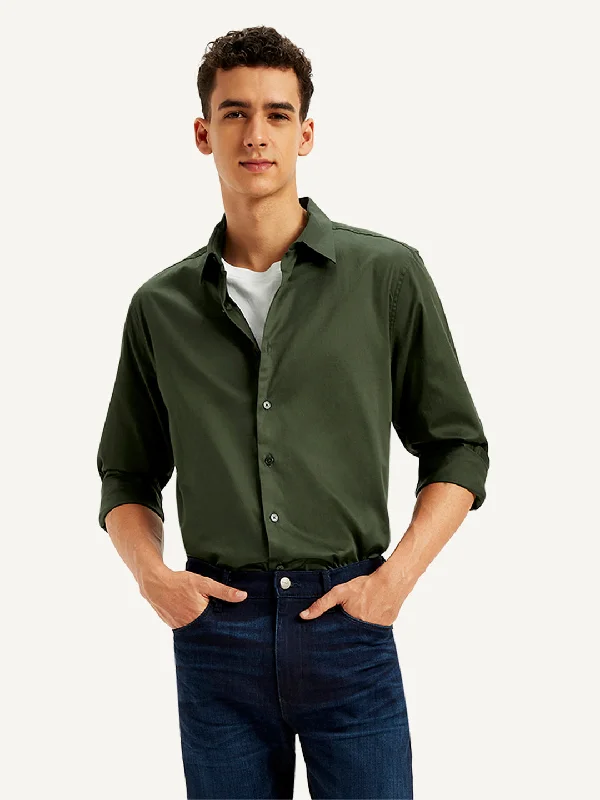 Men's Solid Slim Fit Shirt