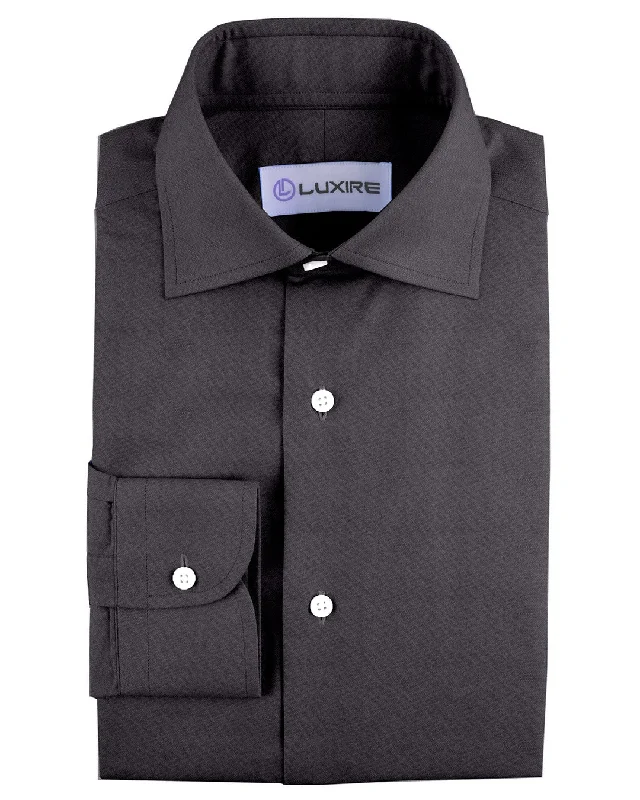 Midnight Grey Wool Shirt