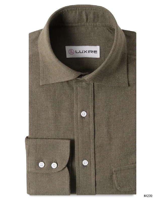 Moss Green Plain Shirt