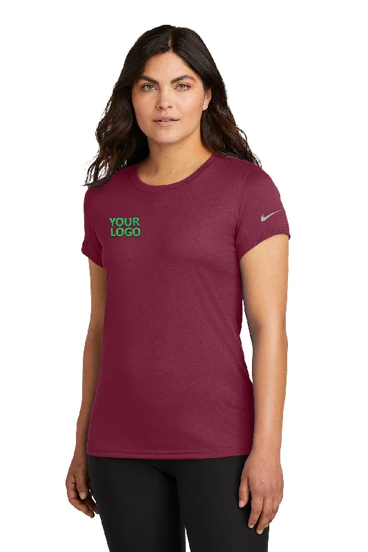 Nike Ladies Swoosh Sleeve rLegend Customized Tee's, TeamMaroon