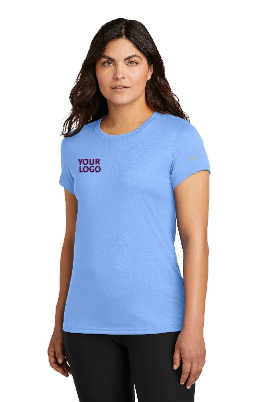 Nike Ladies Swoosh Sleeve rLegend Customized Tee's, Valor Blue