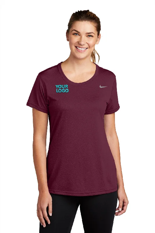 Nike Ladies Team rLegend Customized Tee's, Deep Maroon