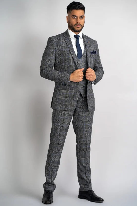 Power Grey Tweed Slim Fit Suit