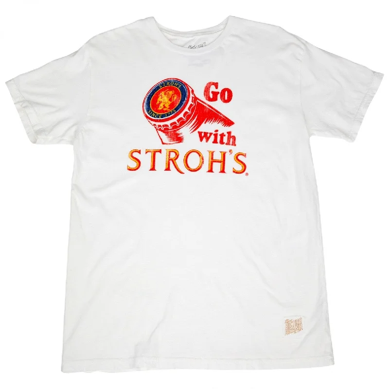 Strohs Beer Go With Strohs Vintage Style TShirt