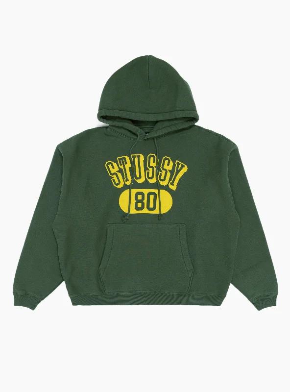 Stüssy 80 Relaxed Hoodie Pine