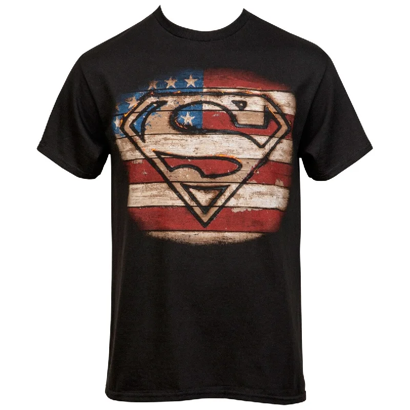 Superman Burned Wood Symbol TShirt